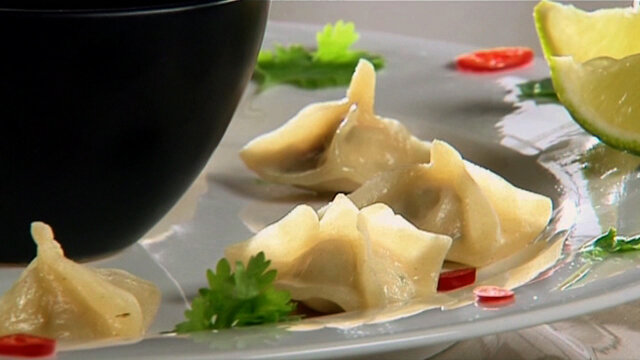 Azjatyckie pierożki z mięsem