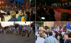 Protesty w obronie sądów w wielu miastach Polski