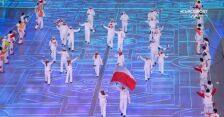 Pekin. Reprezentacja Polski podczas ceremonii otwarcia igrzysk