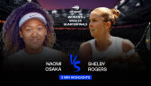 Skrót meczu Osaka - Rogers w ćwierćfinale US Open