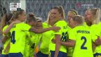 Piłka nożna kobiet. Szwecja-USA. Gol Szwedek na 2:0