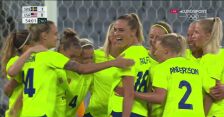 Piłka nożna kobiet. Szwecja-USA. Gol Szwedek na 2:0