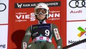 Skok Nicole Konderli z 1. serii czwartkowego konkursu Raw Air w Lillehammer