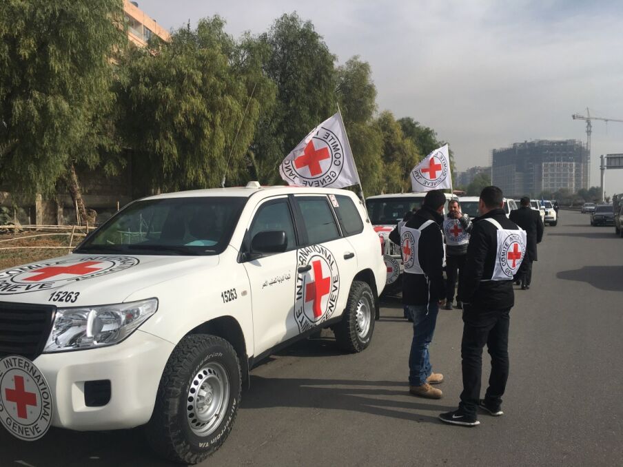 Pracownicy ICRC szykują się do wyjazdu