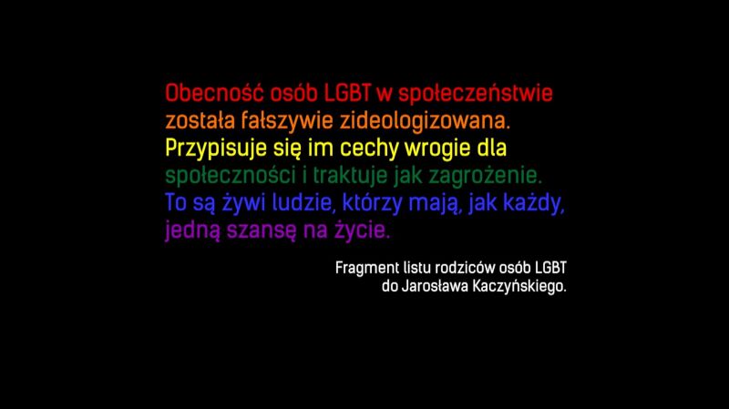 List rodziców osób LGBT do Jarosława Kaczyńskiego