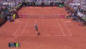 Skrót meczu Tsitsipas - Sinner w ćwierćfinale turnieju ATP w Rzymie