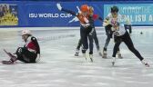Pechowy upadek Maliszewskiej w ćwierćfinale biegu na 1000 m w Dreźnie