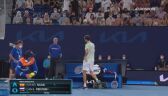 Miedwiediew potrzebował pomocy fizjoterapeuty w 4. secie finału Australian Open