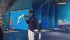 Ceremonia medalowa po konkursie indywidualnym na skoczni dużej na IO w Soczi