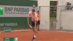 Piłka meczowa ze spotkania Zeppieri - Hurkacz w 1. rundzie Roland Garros 2022