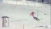 2. przejazd Petry Vlhovej w niedzielnym slalomie w Levi