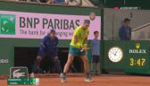 Przełamanie Nadala w 4. secie ćwierćfinału Rolanda Garrosa z Djokoviciem