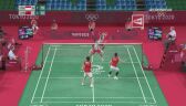Tokio. Badminton: zawodniczka z Indonezji zmieniła rakietę w trakcie wymiany