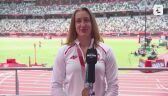 Tokio. Lekkoatletyka: rozmowa z Malwiną Kopron po dekoracji medalistek w rzucie młotem