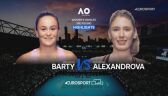 Skrót meczu Ashleigh Barty - Jekaterina Aleksandrowa w 3. rundzie Australian Open