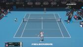 Skrót meczu Barty - Kvitova w 1/4 finału Australian Open
