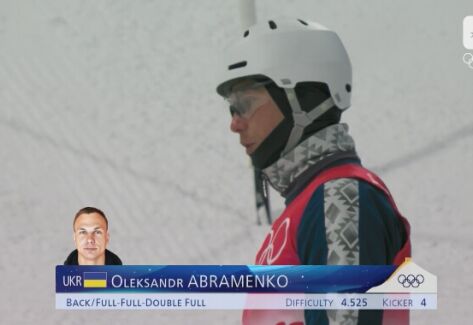 Ołeksandr Abramenko wywalczył w Pekinie jedyny medal dla Ukrainy. Był drugi w skokach akrobatycznych