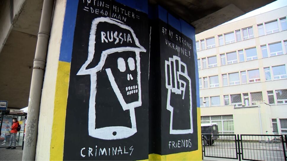 W polskich miastach powstają antywojenne i proukraińskie murale