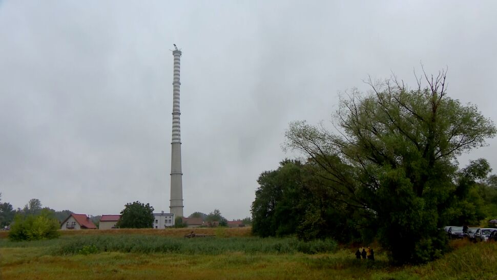 Mieszkańcy Głogowa pożegnali 220-metrowy komin